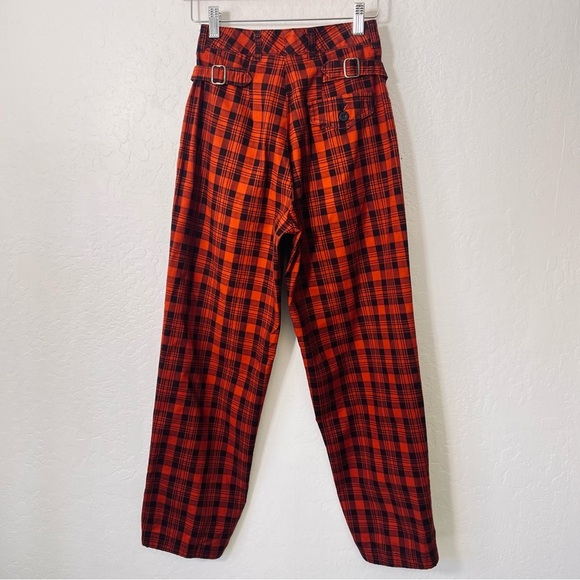 Vintage Janus By Cowden Rust Plaid Western Pant 8 - Picture 5 of 9